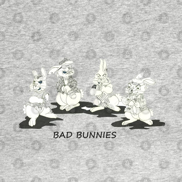 Bad Bunnies by Loose Tangent Arts